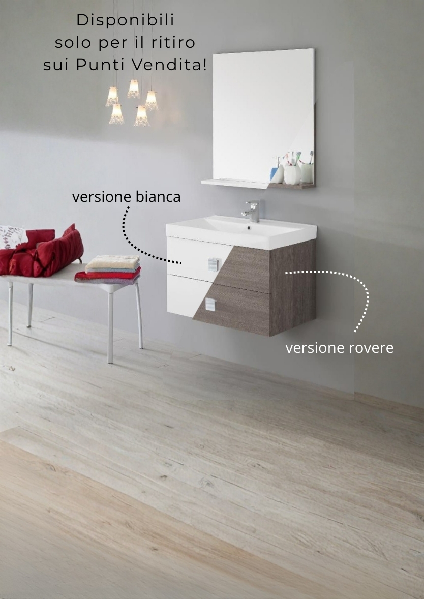 COMPOSIZIONE BAGNO SOSPESA BRAVO 75