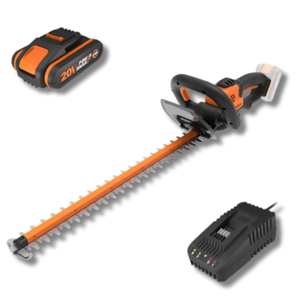WORX TAGLIASIEPI A BATTERIA 20V 2AH LITIO